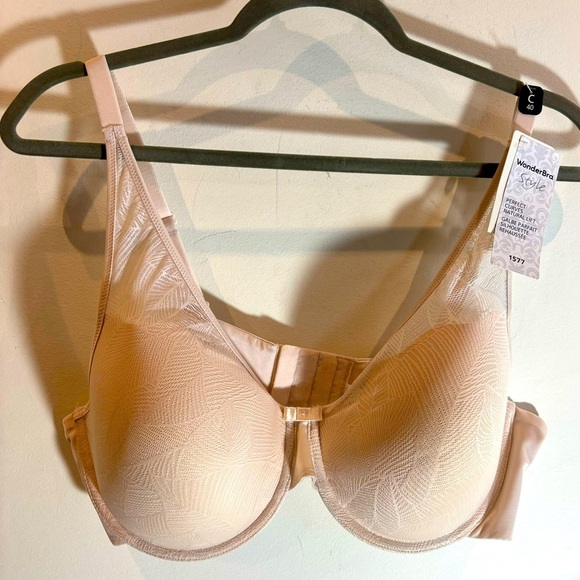 WONDERBRA Sz 40C Bra Perfect Curve Natural Lift Underwire Padded Lace NEW - Picture 1 of 10